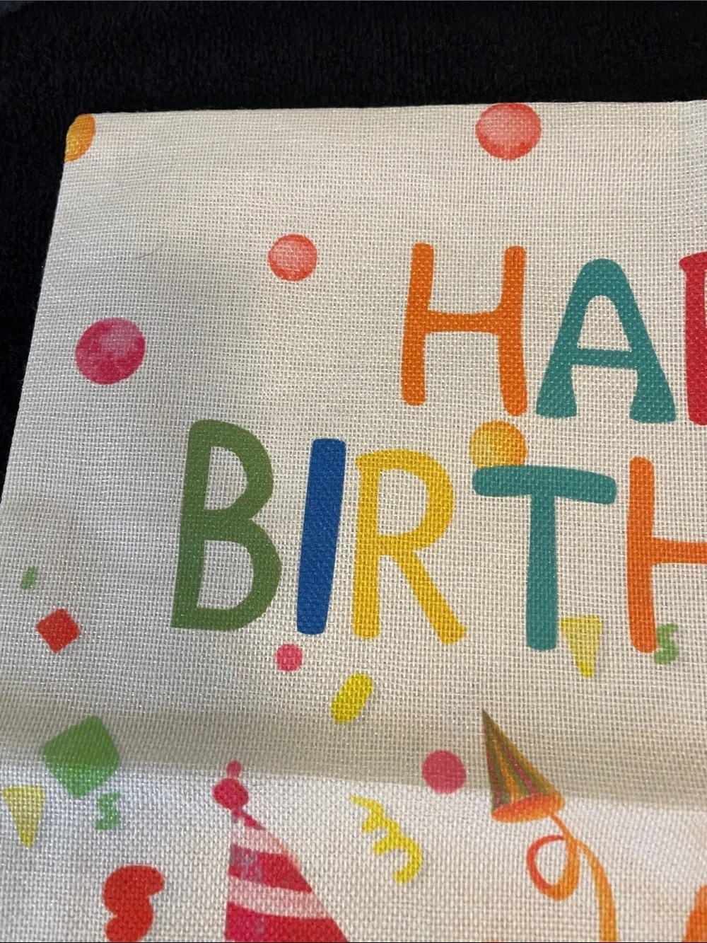 Birthday Party Pillow Cover - Colorful Happy Birthday Design indoor outdoor new